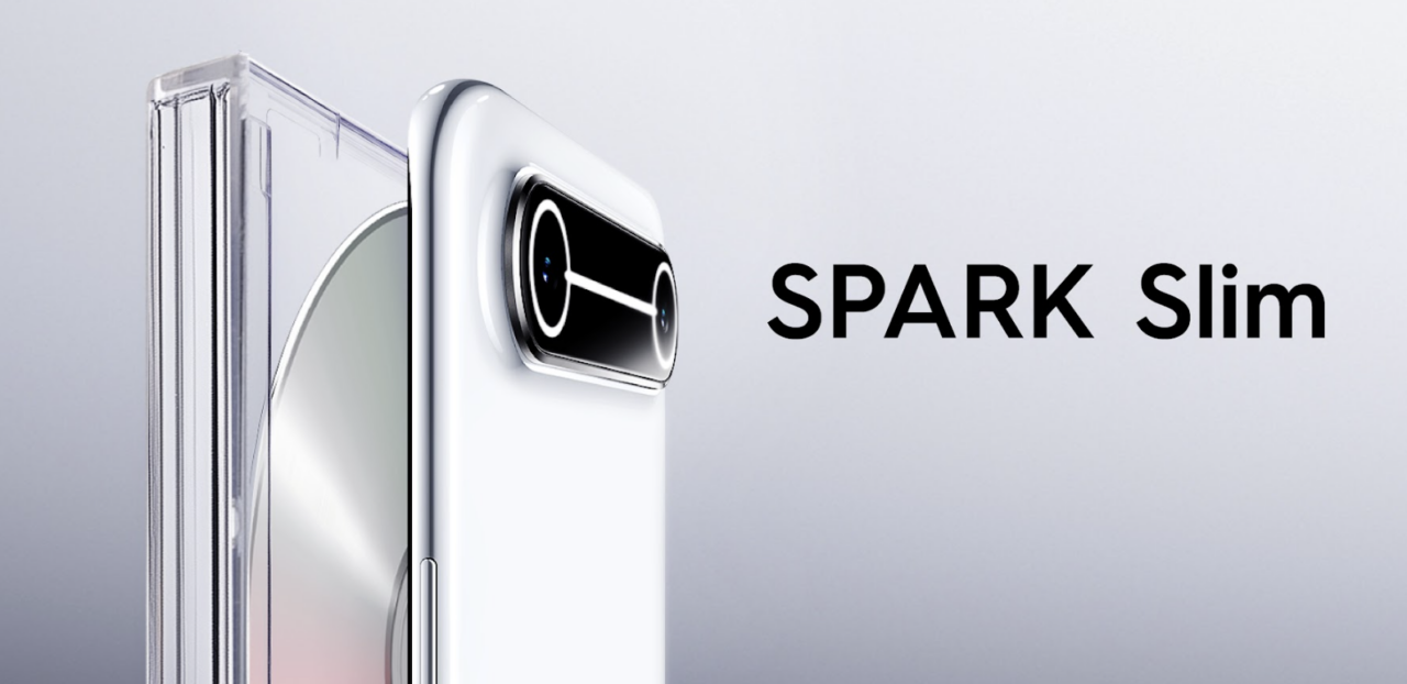 Смартфон TECNO Spark Slim 8/256 Slim White 1