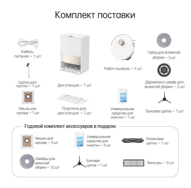 Робот-пылесос Xiaomi Dreame L20 Ultra EU 42