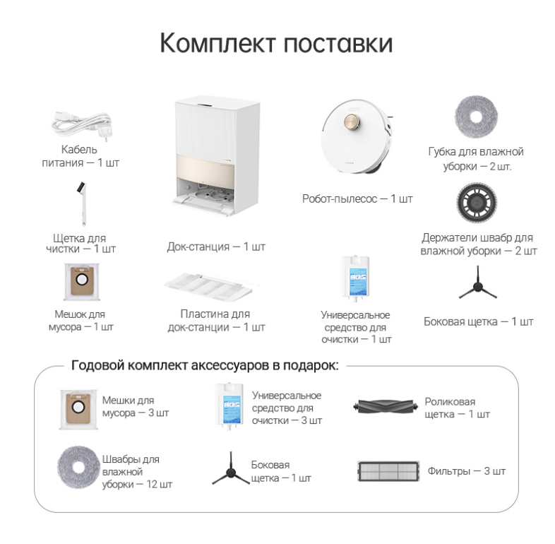 Робот-пылесос Xiaomi Dreame L20 Ultra EU 42