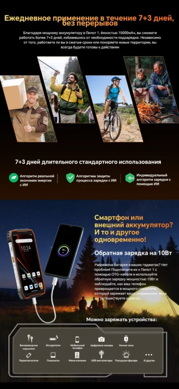 Смартфон Oscal Pilot 1 6(+12 GB)/256 Black 27