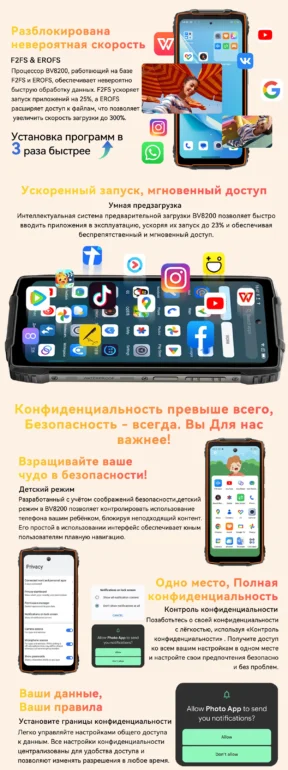 Смартфон Blackview BV8200 12/256 Black 41