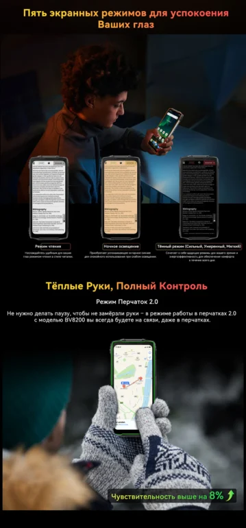 Смартфон Blackview BV8200 12/256 Black 10