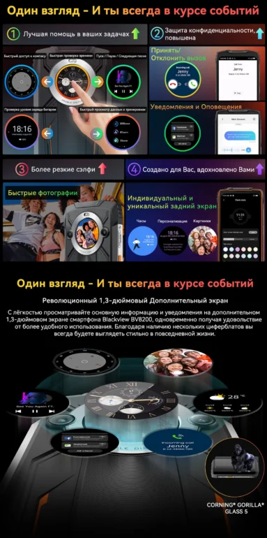 Смартфон Blackview BV8200 12/256 Black 5