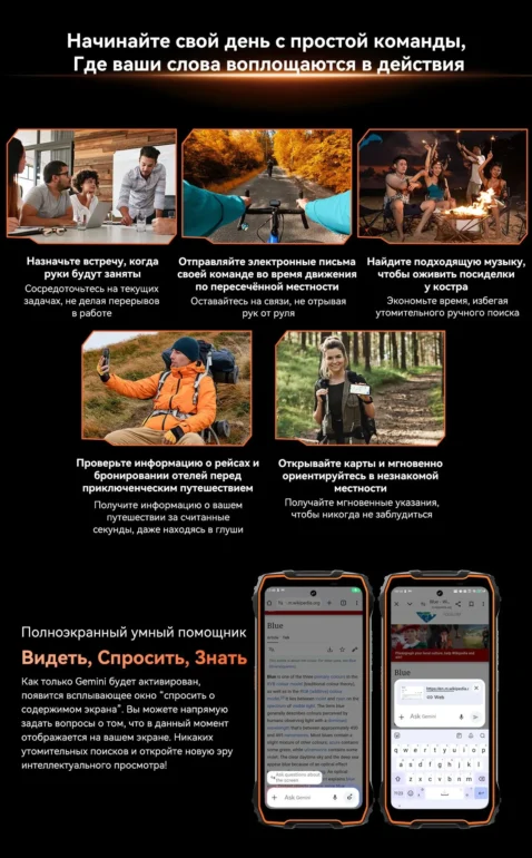 Смартфон Oscal Pilot 3 12/256 Black 7