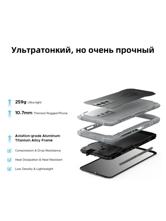 Смартфон DOOGEE Blade 10 Pro 16( 6+10 Gb)/256 Gb Mirage Silver 6