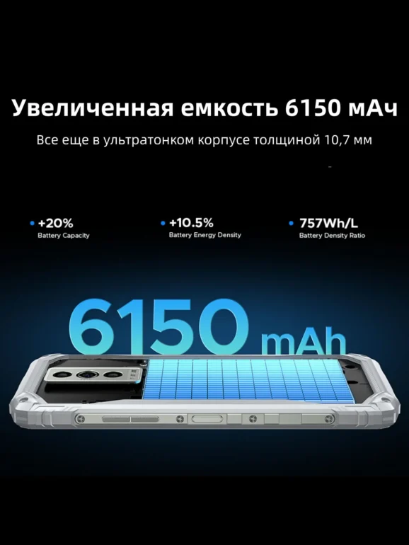 Смартфон DOOGEE Blade 10 Pro 16( 6+10 Gb)/256 Gb Mirage Silver 2