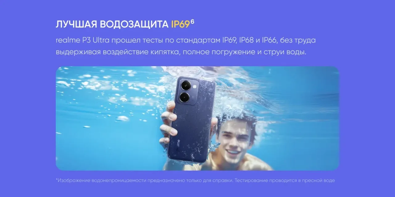 Смартфон REALME P3 Ultra 5G RMX5031 12/256Gb Планетарный синий 23