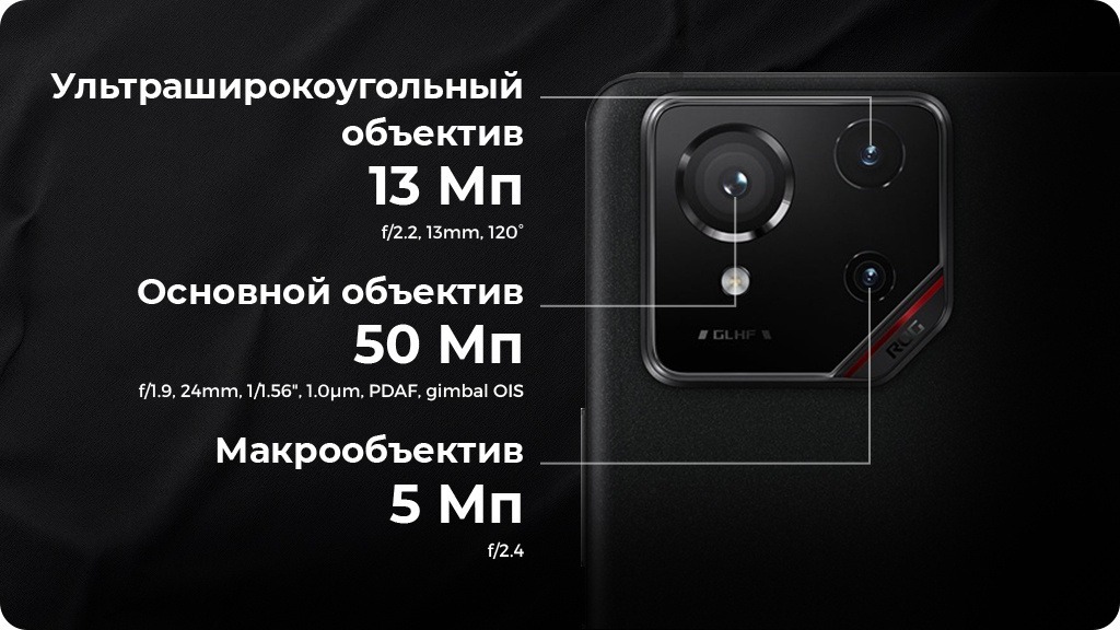 Смартфон ASUS ROG Phone 9 AI2501 12/256 Gb Black 3 ASUS ROG Phone 9 16/512GB Черный (CN)