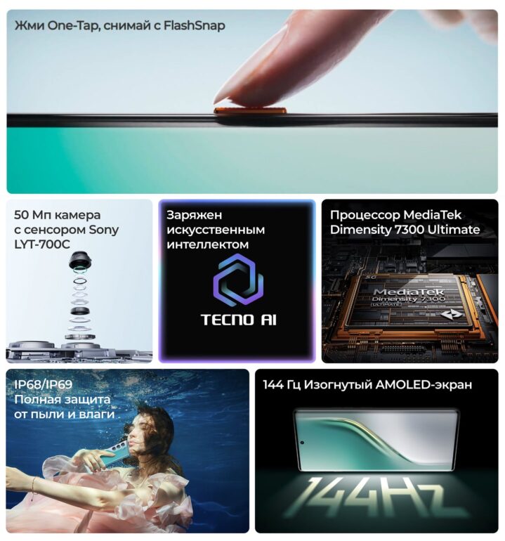 Смартфон TECNO Camon 40 Pro 5G 8/256 Gb Sandy Titanium 2 Смартфон TECNO Camon 40 Pro 5G 8/256 Gb Sandy Titanium 2