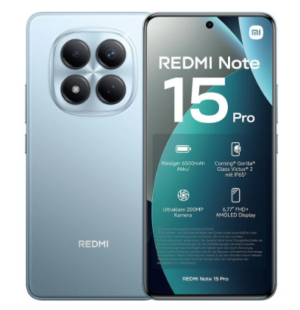 Смартфон Xiaomi Redmi Note 15 Pro 5G 8/256GB Glacier Blue 1 Смартфон Xiaomi Redmi Note 15 Pro 5G 8/256GB Glacier Blue 1
