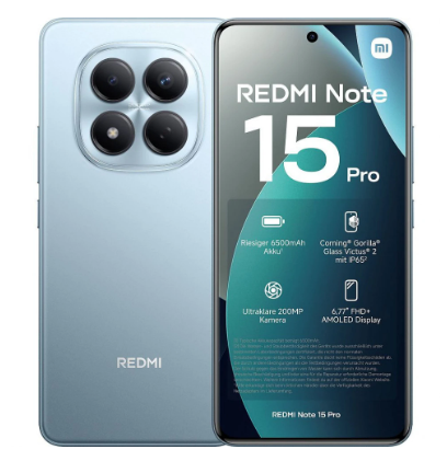 Смартфон Xiaomi Redmi Note 15 Pro 5G 8/256GB Glacier Blue 1 Смартфон Xiaomi Redmi Note 15 Pro 5G 8/256GB Glacier Blue 1