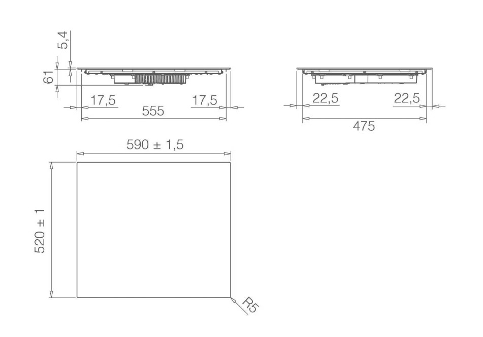 Варочная поверхность Elica Primis 604 Plus BL 2 Варочная поверхность Elica Primis 604 Plus BL 2