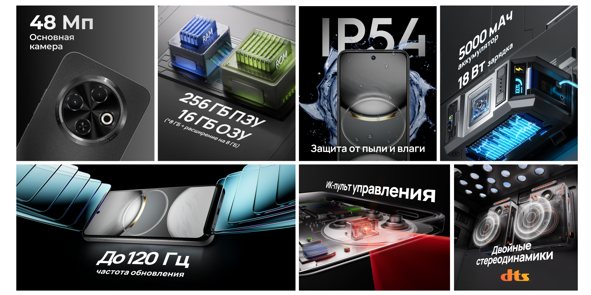 Смартфон TECNO Spark 30C 6/128 ГБ Titanium Gold 2