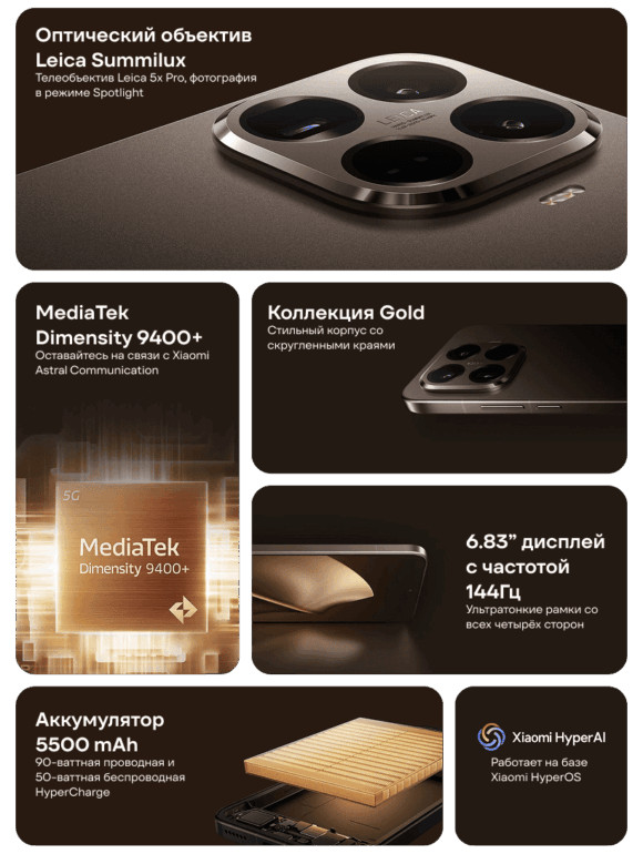 Смартфон Xiaomi Mi 15T Pro 12/256 ГБ Серый 2 XiaoMi-15T-Pro-03