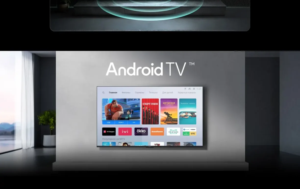 43" Телевизор Xiaomi TV A 43" 2026 черный 3840x2160, 4K UHD, Wi-Fi, Smart TV, Android 9