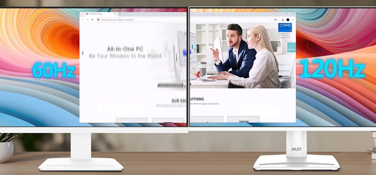 Монитор 24.5" MSI PRO MP251W E2 (120Hz), белый (24.5",1920x1080@120 Гц, IPS, LED, 1500:1, 300 Кд/м², 5