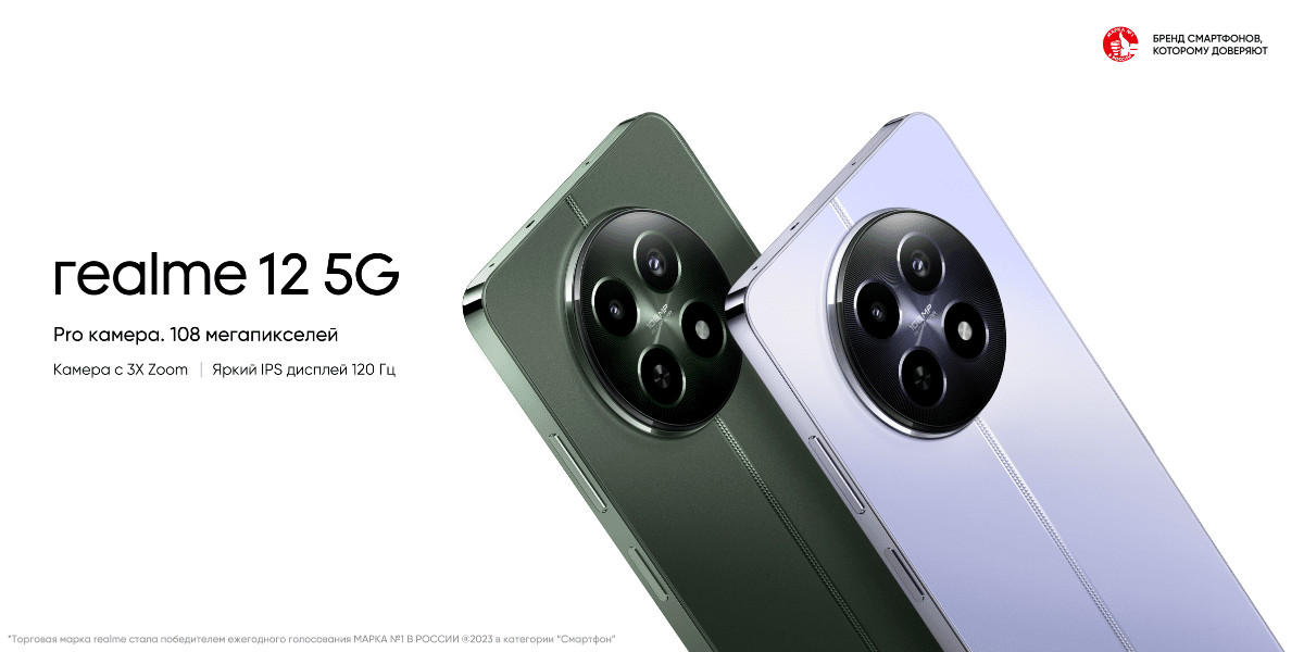 Смартфон Realme 12 5G 8/256 Gb Purple 1 Смартфон Realme 12 5G 8/256 Gb Purple 1
