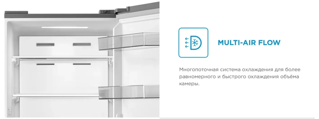 Холодильник Midea MDRB471MGF01O 2-хкамерн. белый 6
