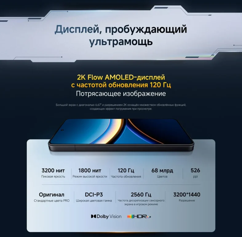 Смартфон Xiaomi POCO F7 Pro 12/256 Blue 12 Смартфон Xiaomi POCO F7 Pro 12/256 Blue 12
