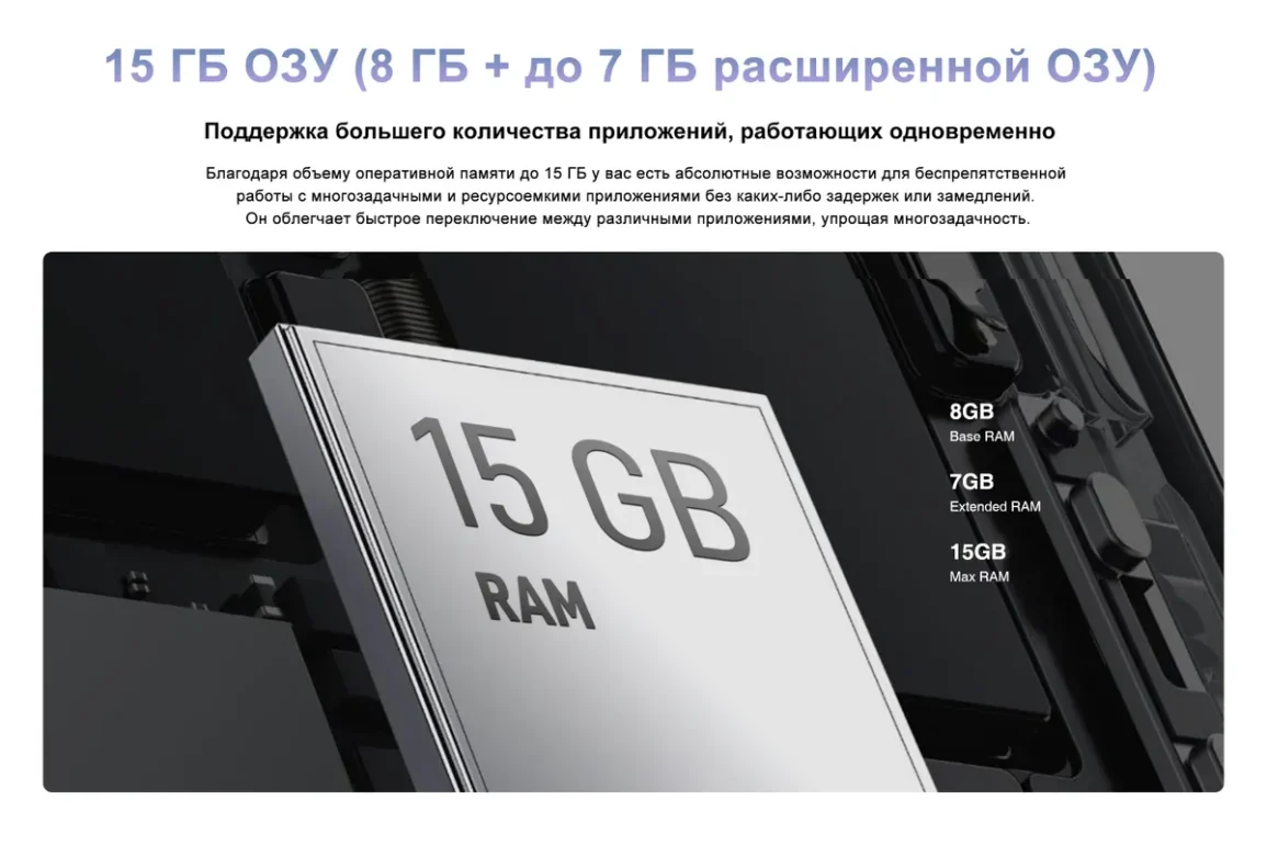Смартфон DOOGEE S Mini 15( 8+7 Gb)/256 Gb Frost Silver 6 Смартфон DOOGEE S Mini 15( 8+7 Gb)/256 Gb Frost Silver 6