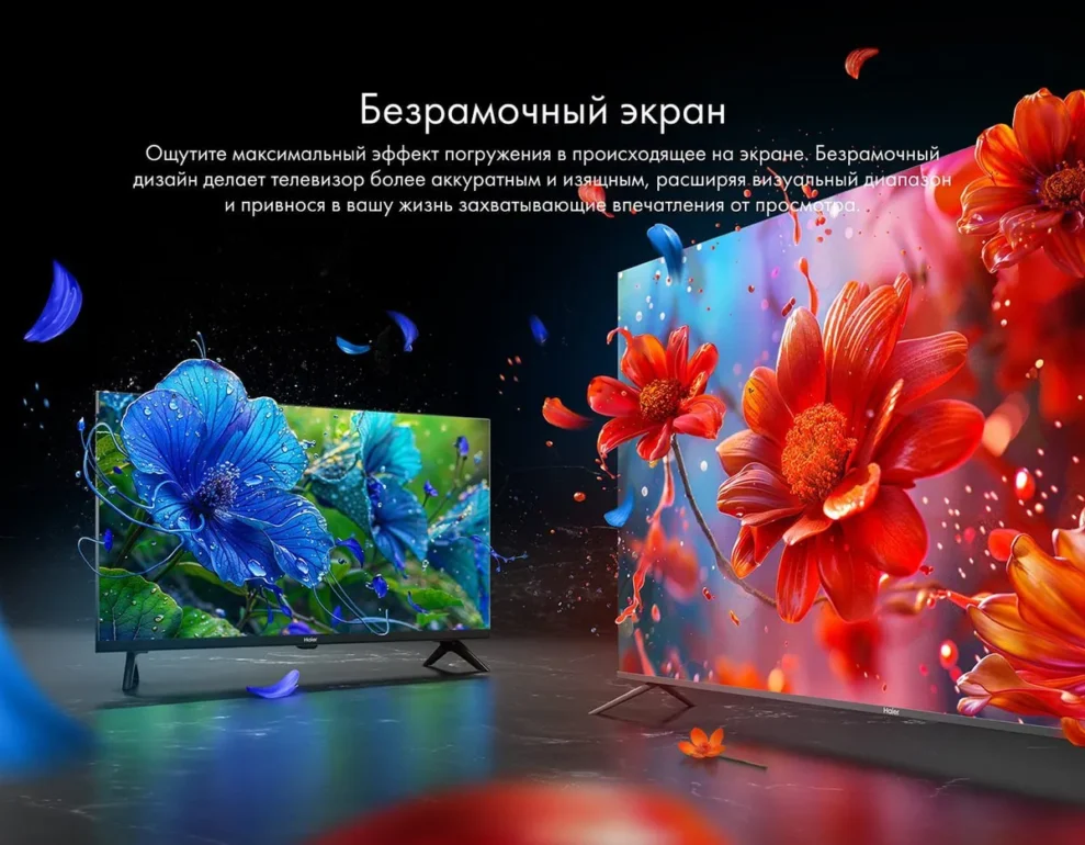 55" (140 см) Телевизор Haier 55 Smart TV S2 PRO черный 20