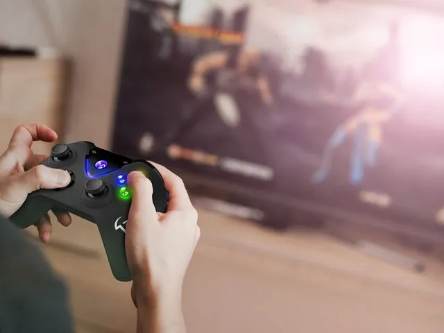 Геймпад беспроводной Sven GC-5070 (для Android, PC, PlayStation 3, радиоканал, виброотдача, питание 2 Геймпад беспроводной Sven GC-5070 (для Android, PC, PlayStation 3, радиоканал, виброотдача, питание 2