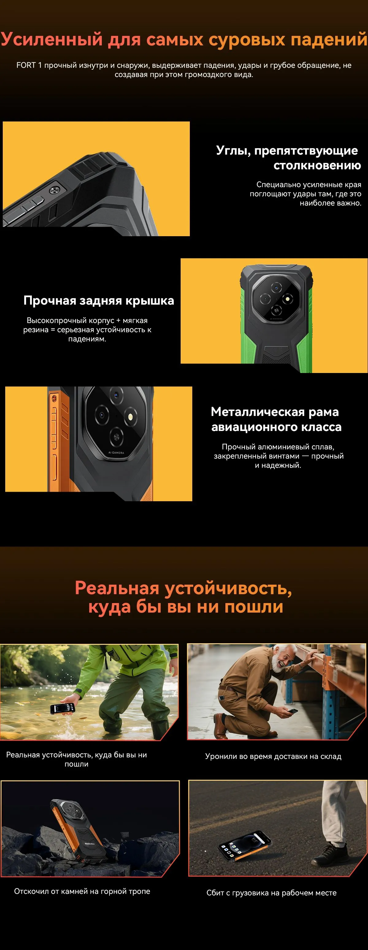 Смартфон Blackview Fort 1 6/256 Gb Black 10