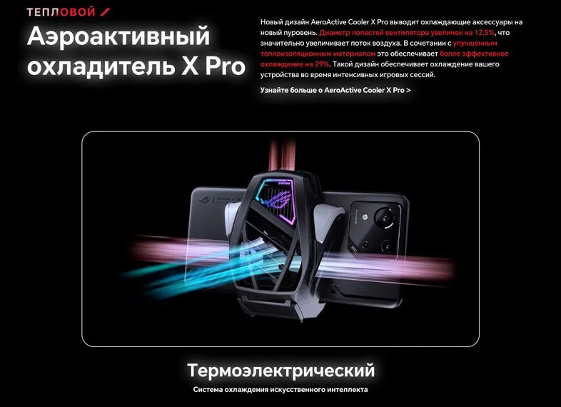Смартфон Asus Rog Phone 9 FE 16/256Gb Black Global 14