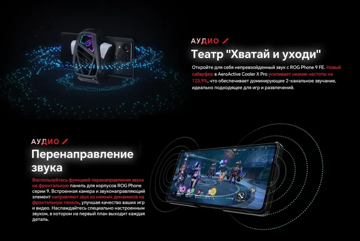 Смартфон Asus Rog Phone 9 FE 16/256Gb Black Global 30