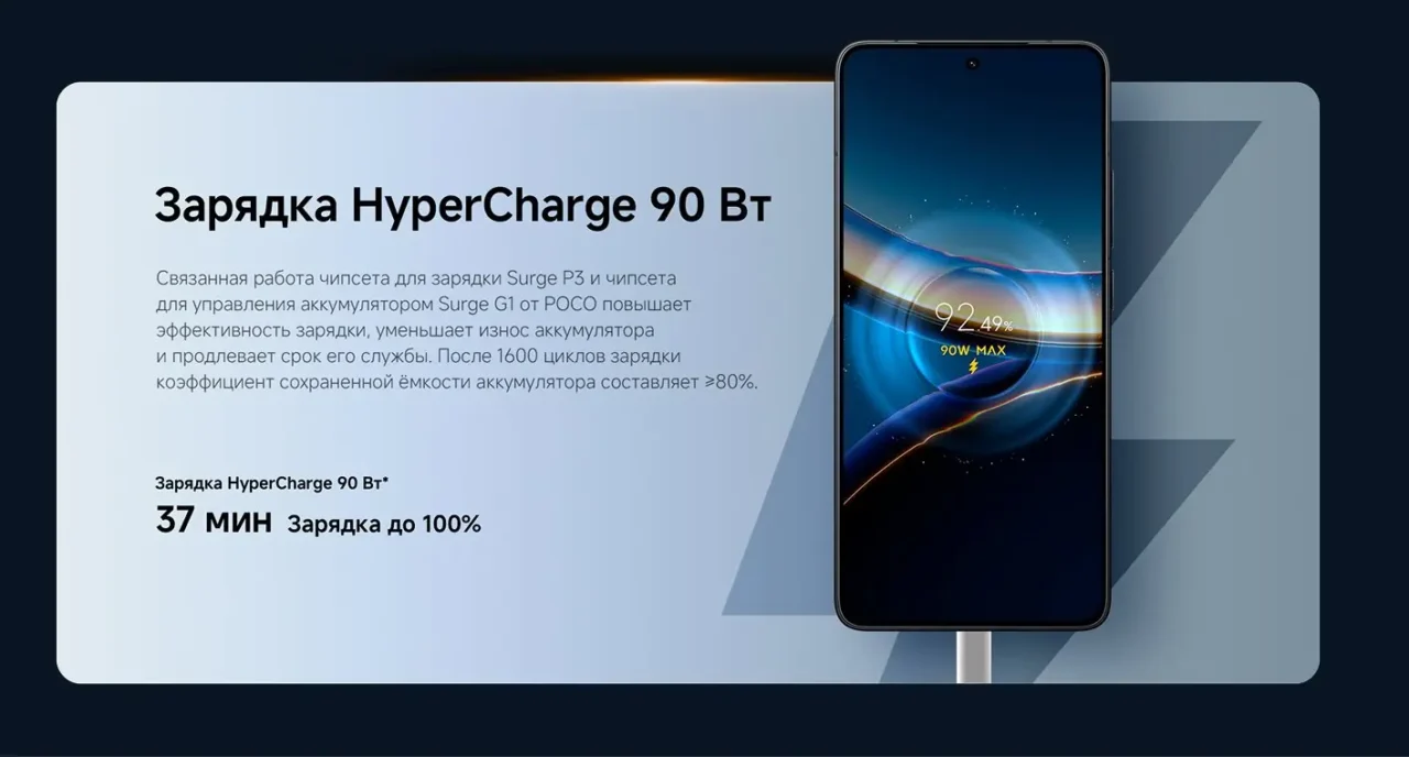 Смартфон Xiaomi POCO F7 Pro 12/256 Blue 11 Смартфон Xiaomi POCO F7 Pro 12/256 Blue 11