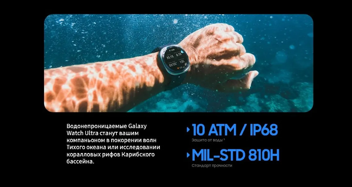 Смарт-часы Samsung Galaxy Watch Ultra 47mm LTE Titanium Blue 6