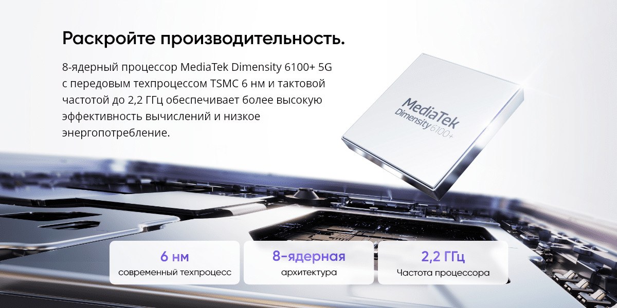 Смартфон Realme 12 5G 8/256 Gb Purple 26 Смартфон Realme 12 5G 8/256 Gb Purple 26