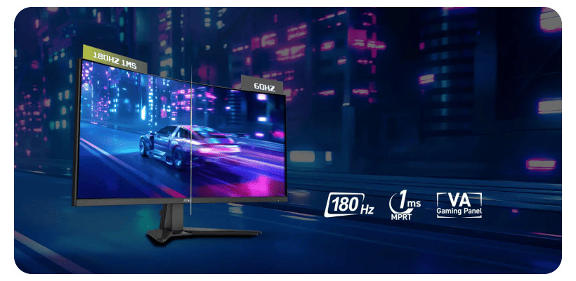 Монитор 34" MSI MAG 346CQ (180Hz), изогнутый, черный (34", VA, UltraWide, 3440x1440, изогнутый, 1 мс 2 MSI-Mag-346CQ-02