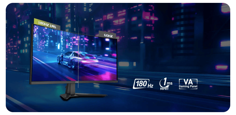 Монитор 34" MSI MAG 346CQ (180Hz), изогнутый, черный (34", VA, UltraWide, 3440x1440, изогнутый, 1 мс 2 MSI-Mag-346CQ-02