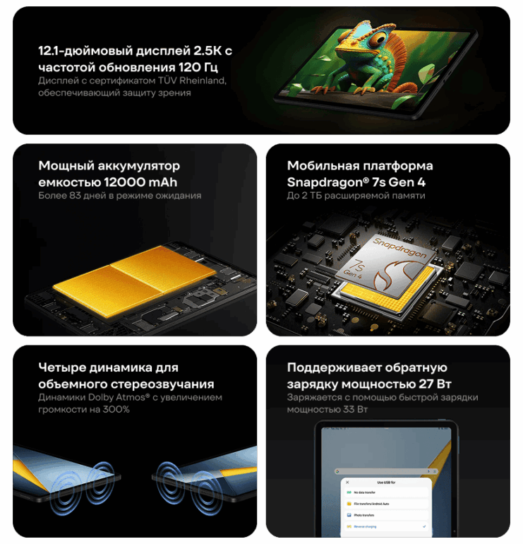 Планшет Xiaomi POCO Pad M1 8/256GB Wi-Fi Gray 2 Poco-Pad-M1-02