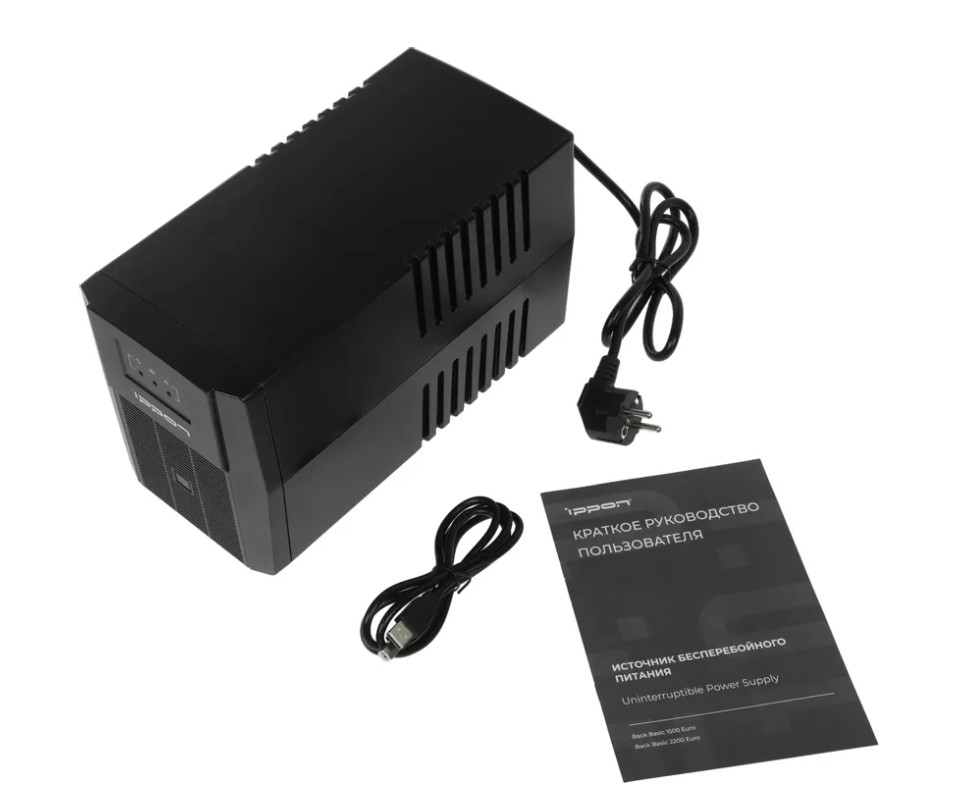 Источник бесперебойного питания Ippon Back Basic 2200 Euro (линейно-интерактивный, 2200 ВА, 1320 Вт, 7 Источник бесперебойного питания Ippon Back Basic 2200 Euro (линейно-интерактивный, 2200 ВА, 1320 Вт, 7