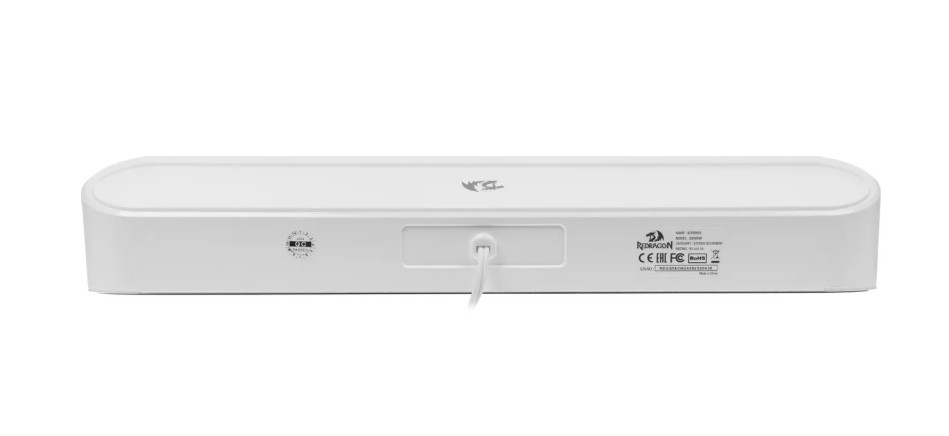 Саундбар Redragon Adiemus, RGB, белый (Питание от USB; 2x3Вт; пластиковый корпус) 2 Саундбар Redragon Adiemus, RGB, белый (Питание от USB; 2x3Вт; пластиковый корпус) 2