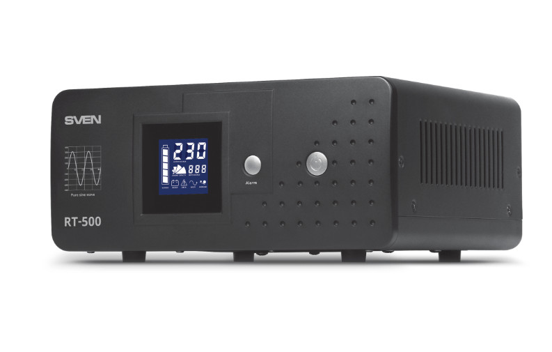 Источник бесперебойного питания SVEN RT-500 (Выходная мощность 300W, 600VA, Автоматическая регулиров 1 Источник бесперебойного питания SVEN RT-500 (Выходная мощность 300W, 600VA, Автоматическая регулиров 1