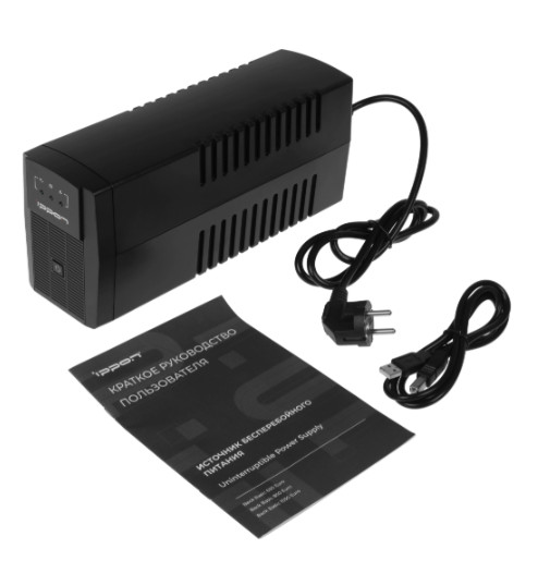 Источник бесперебойного питания Ippon Back Basic 850 Euro (линейно-интерактивный, 850 ВА, 480 Вт, 2 7 Источник бесперебойного питания Ippon Back Basic 850 Euro (линейно-интерактивный, 850 ВА, 480 Вт, 2 7