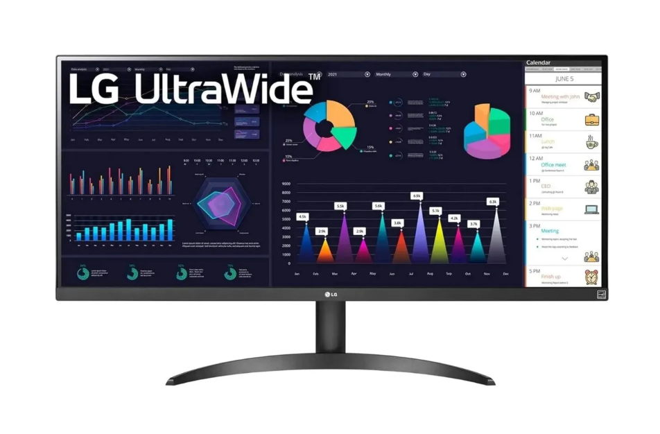 Монитор 34" LG 34WQ500-B, черный (100Hz) (31.5 ", 2560x1080@100 Гц, VA, LED, 3000:1, 350 Кд/м², 178° 1 Монитор 34" LG 34WQ500-B, черный (100Hz) (31.5 ", 2560x1080@100 Гц, VA, LED, 3000:1, 350 Кд/м², 178° 1