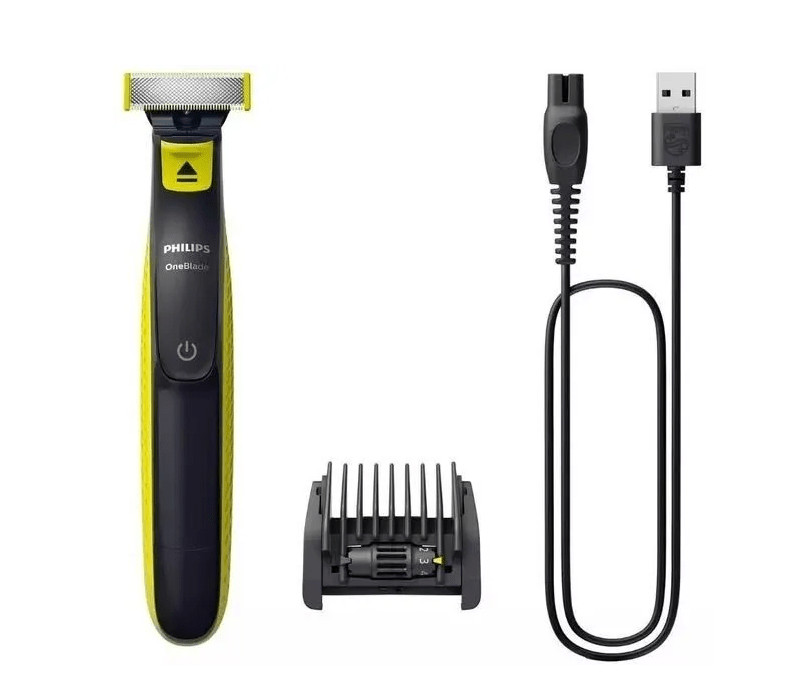 Триммер Philips QP2724/20 черный/лайм 1 Триммер Philips QP2724/20 черный/лайм 1