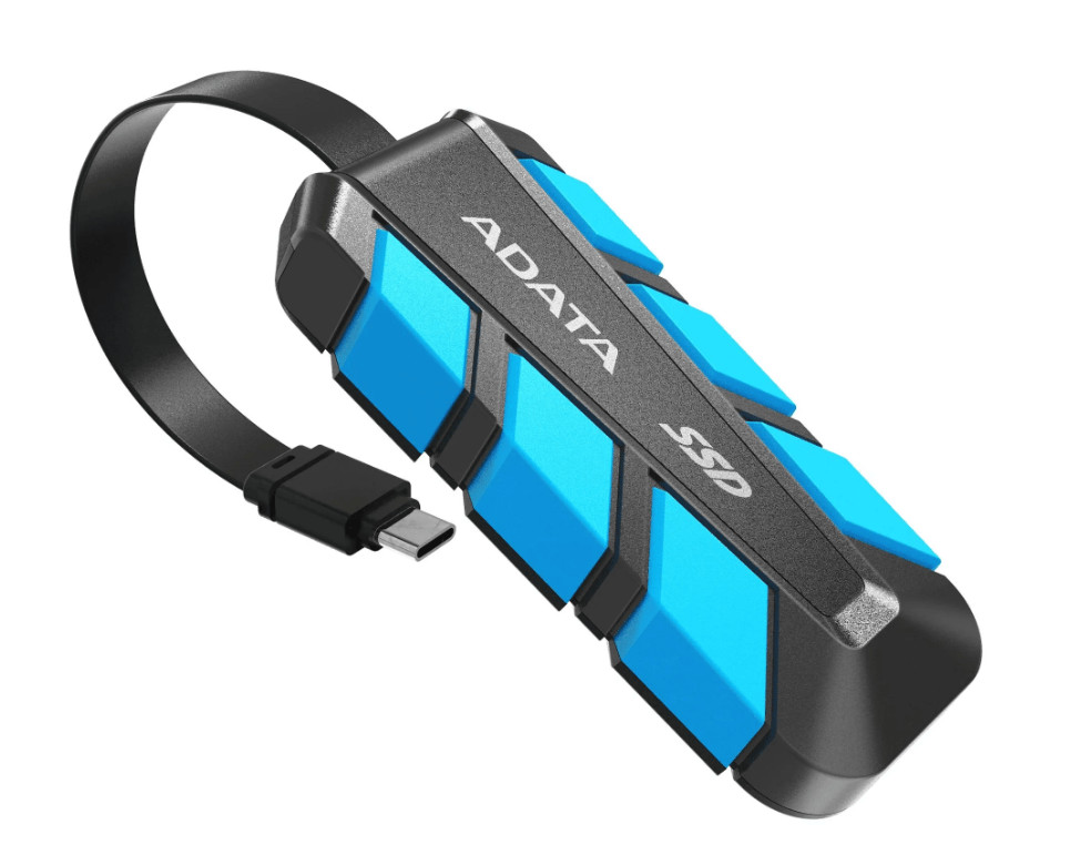 Накопитель SSD ADATA 500 Gb SC740 External/USB 3.2 Gen 2 Type-C Синий 1 Накопитель SSD ADATA 500 Gb SC740 External/USB 3.2 Gen 2 Type-C Синий 1