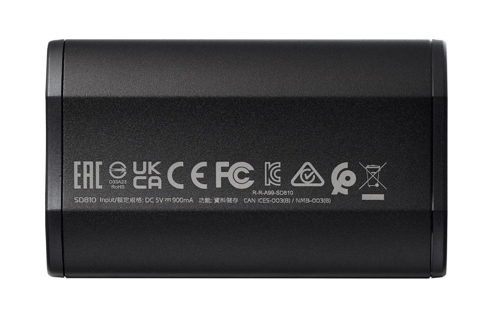 Накопитель SSD ADATA 1 Tb SD810 External/USB 3.2 Gen 2 Type-C Черный 2 Накопитель SSD ADATA 1 Tb SD810 External/USB 3.2 Gen 2 Type-C Черный 2