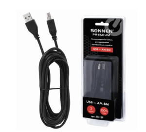 Кабель Для подключения принтера Sonner premium 3m 1 Кабель Для подключения принтера Sonner premium 3m 1