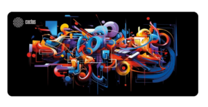 Коврик Cactus Graffiti рисунок CS-MP-PRO10ХXL 900x400x2мм 1