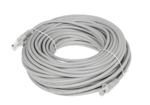 Патч-корд Buro (UTP-5E-25M-G) UTP 4 пары cat5E CCA molded 25м серый RJ-45 (m)-RJ-45 (m) 1