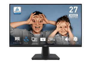 Монитор 27" MSI Pro MP275Q (QHD, 100Hz) (27",2560x1440@100 Гц, IPS, LED, 1300:1, 300 Кд/м², 178°/178 1