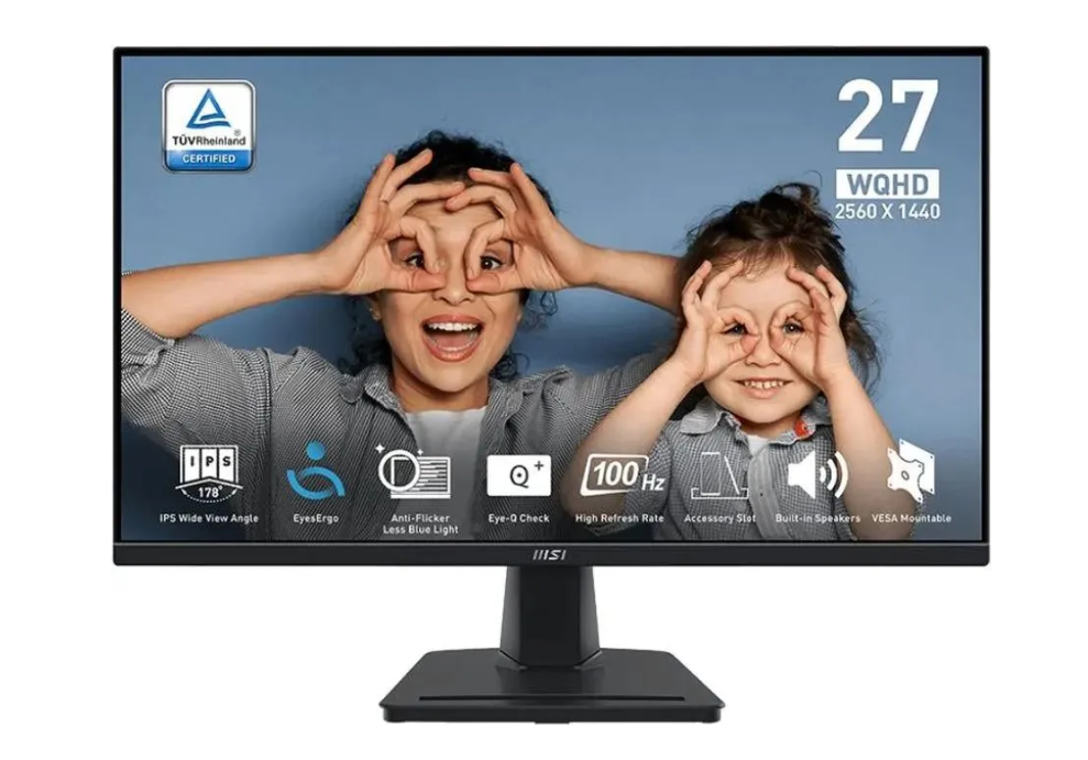 Монитор 27" MSI Pro MP275Q (QHD, 100Hz) (27",2560x1440@100 Гц, IPS, LED, 1300:1, 300 Кд/м², 178°/178 1 Монитор 27" MSI Pro MP275Q (QHD, 100Hz) (27",2560x1440@100 Гц, IPS, LED, 1300:1, 300 Кд/м², 178°/178 1