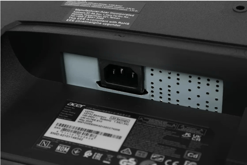Монитор 27" Acer Vero V277UEbmiipxv (QHD, 100Hz), черный (IPS, 2560x1440, 4ms, 100 Гц, яркость 350 к 8 Монитор 27" Acer Vero V277UEbmiipxv (QHD, 100Hz), черный (IPS, 2560x1440, 4ms, 100 Гц, яркость 350 к 8