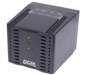 Стабилизатор напряжения Powercom TCA-2000 черный (187 В - 276 В, 2000 ВА, 1 кВт, 50-60 Гц, розеток - 1
